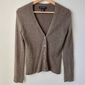 Banana Republic Brown Cashmere Cardigan